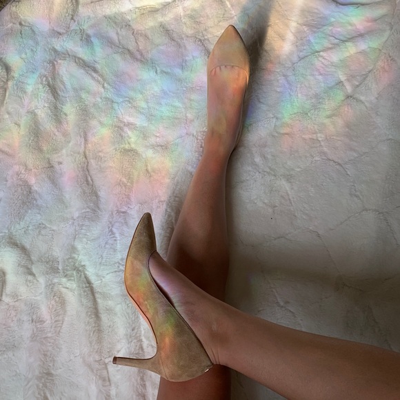 Sam Edelman Nude Suede Heels - Picture 5 of 5